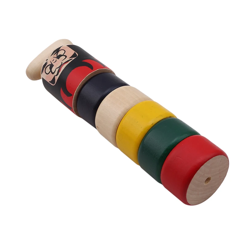 Детские кубики для раннего возраста, деревянные игрушки Daruma Otoshi, японская народная игра для рукоделия, лучший подарок на день рождения и Рождество для детей