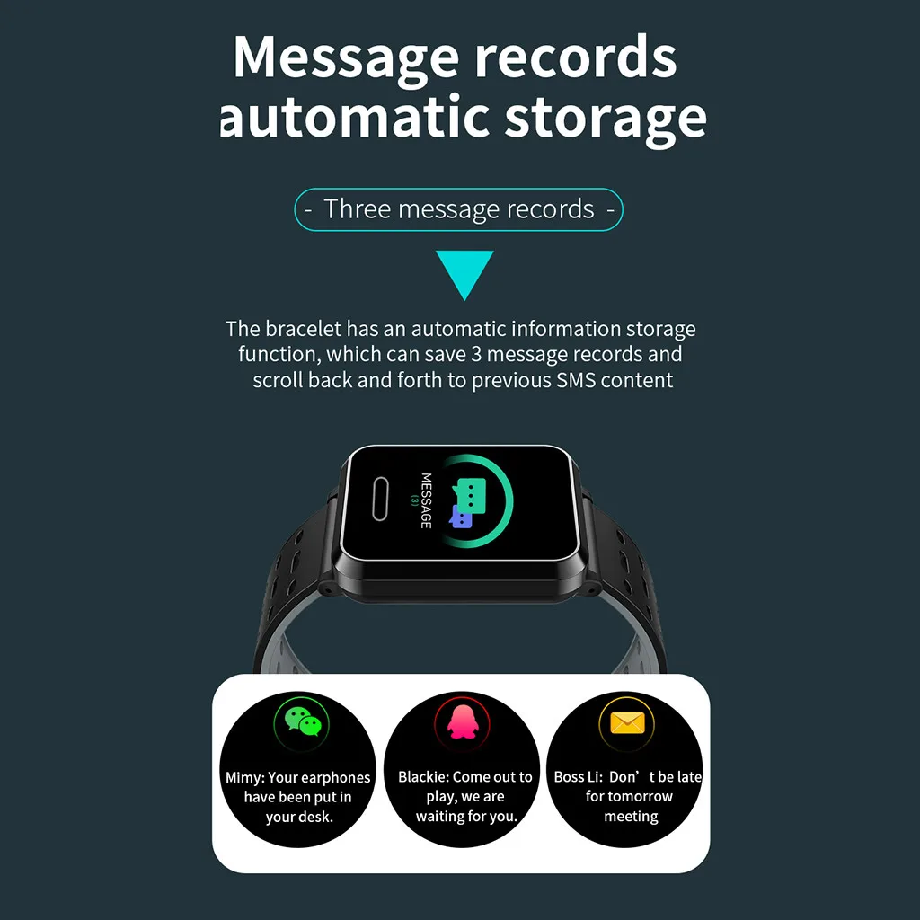 Смарт-часы IP67 Водонепроницаемый amazfit bip сердечного ритма Bluetooth Спорт кровяное