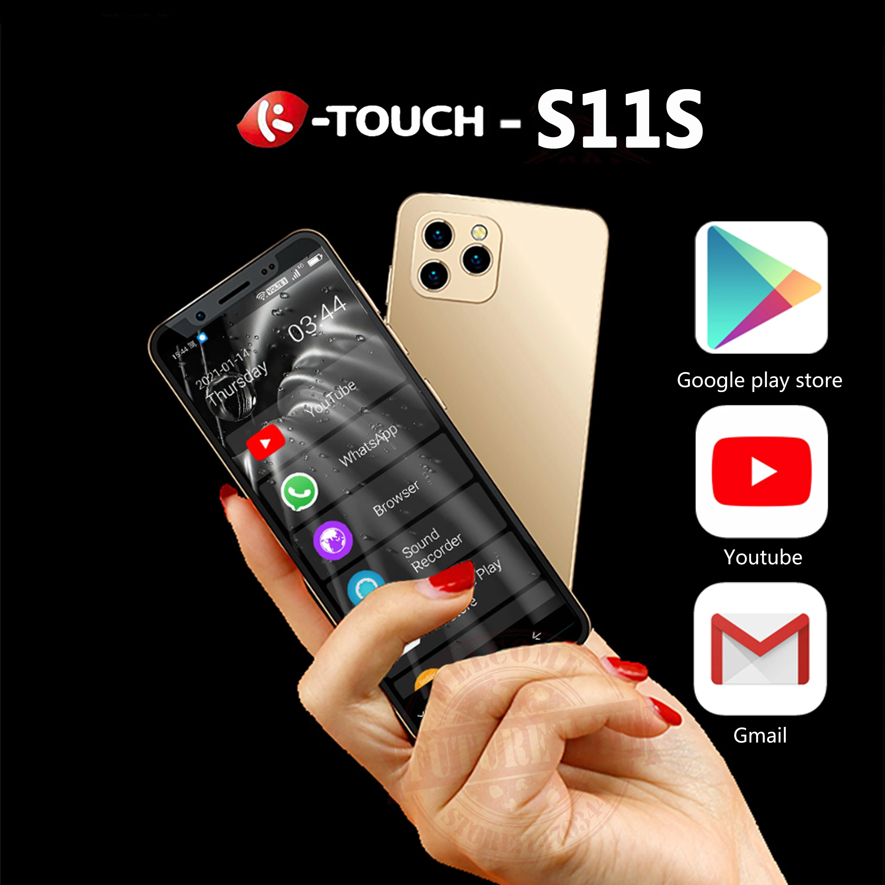 2021 Anica S11 Наименьший Мини Android 9 0 Dual 4G ультратонкий 4 8 экран распознавание лица 2 SIM