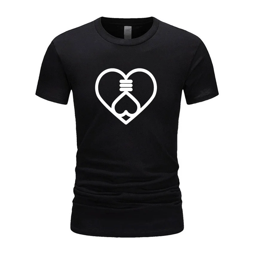 

Tops & Tees brand new cotton men's T-shirt short-sleeved men's T-shirt short-sleeved solid color men's T-shirt T-shirt men's top