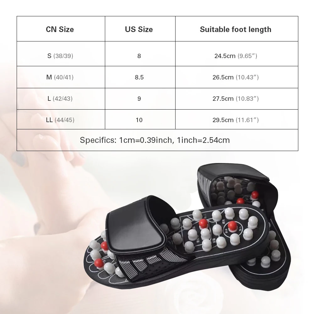 

Acupressure Massage Slippers Chinese Medicine Pedicure Foot Massager Shiatsu Treatment Healthcare Acupoint House Slippers Unisex