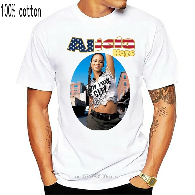 Винтажная футболка унисекс Alicia Keys Tour черная размеры от s до 234XL G1514 2000 | Мужская