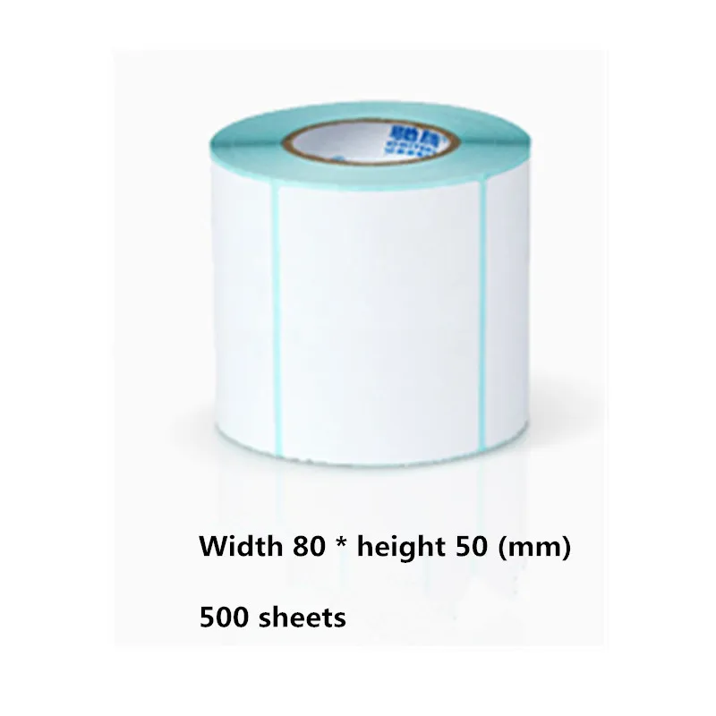 

80*50 мм * 500 листов/рулон, термопринтер, цена продукта, штрих-код, наклейка, этикетка водонепроницаемая