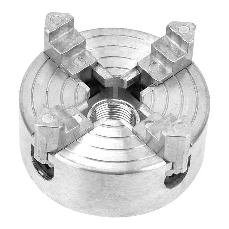 

Z011a Four-Jaw Chuck, Zinc Alloy Lathe Chuck CNC Milling Drilling Tool for Mini Metal Lathe