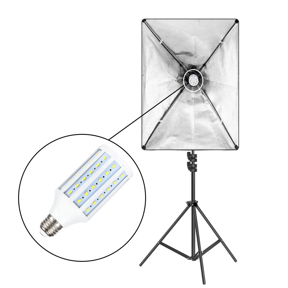 

Photo Studio Bulb Lights White Yellow Photography 5500K 3800K Soft LED Video Corn Lamp Daylight E27 Socket High Quality 2-8 PCS