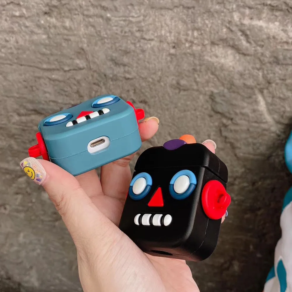Силиконовый чехол для наушников для Airpods, чехол для трансформеров, 3D мультяшный чехол, защитный кожаный чехол для AppleAirpods для Earpods, чехол