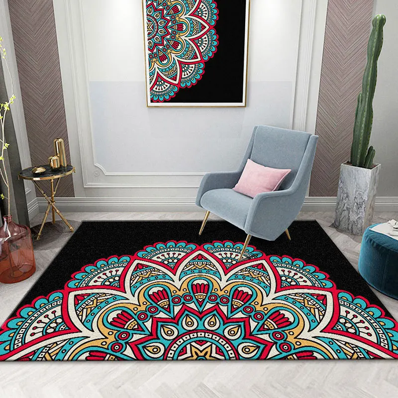 

European retro classic mandala ethnic style carpet hotel family bed living room bedroom floor mats can be customized