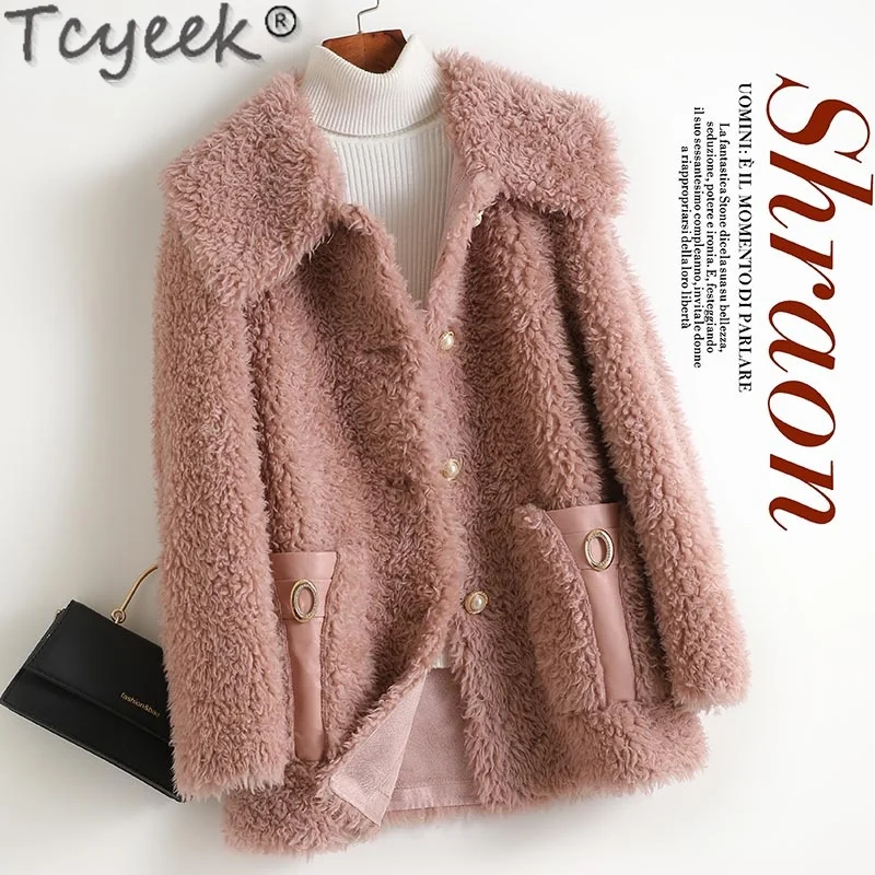 

Куртка женская из овечьей шерсти, на осень/зиму, 100%