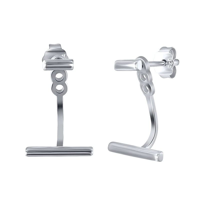 Женские Геометрические серьги палочки ROXI маленькие гвоздики из стерлингового серебра 925 пробы свадебные