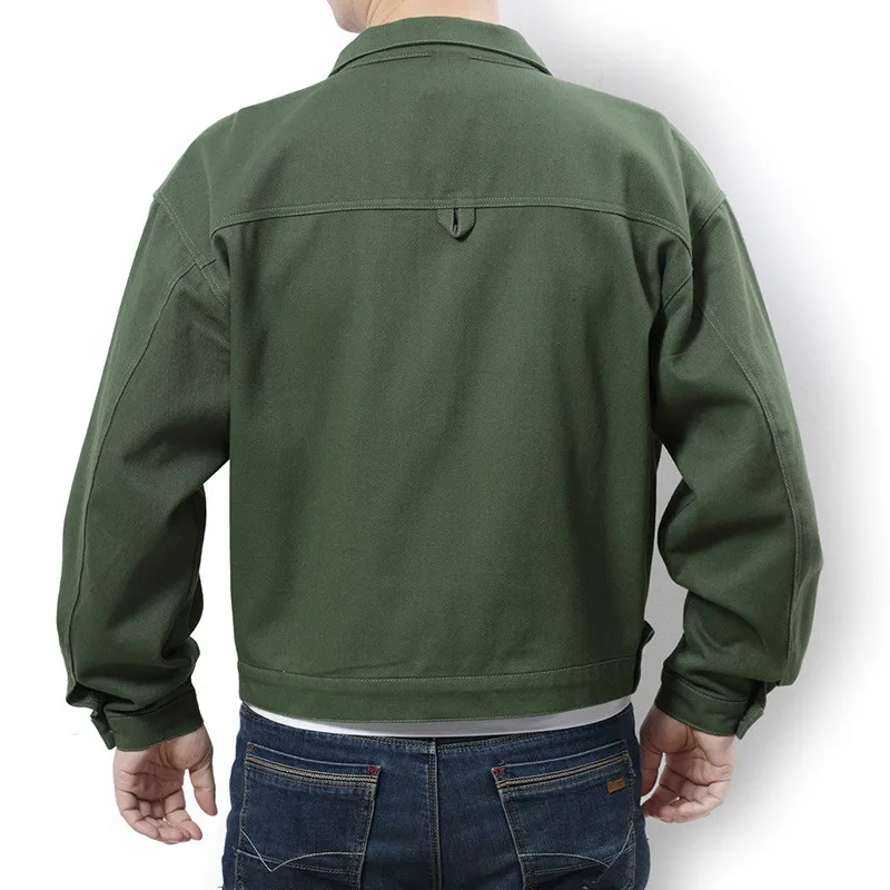 Мужская свободная джинсовая куртка повседневная в Корейском стиле черного или