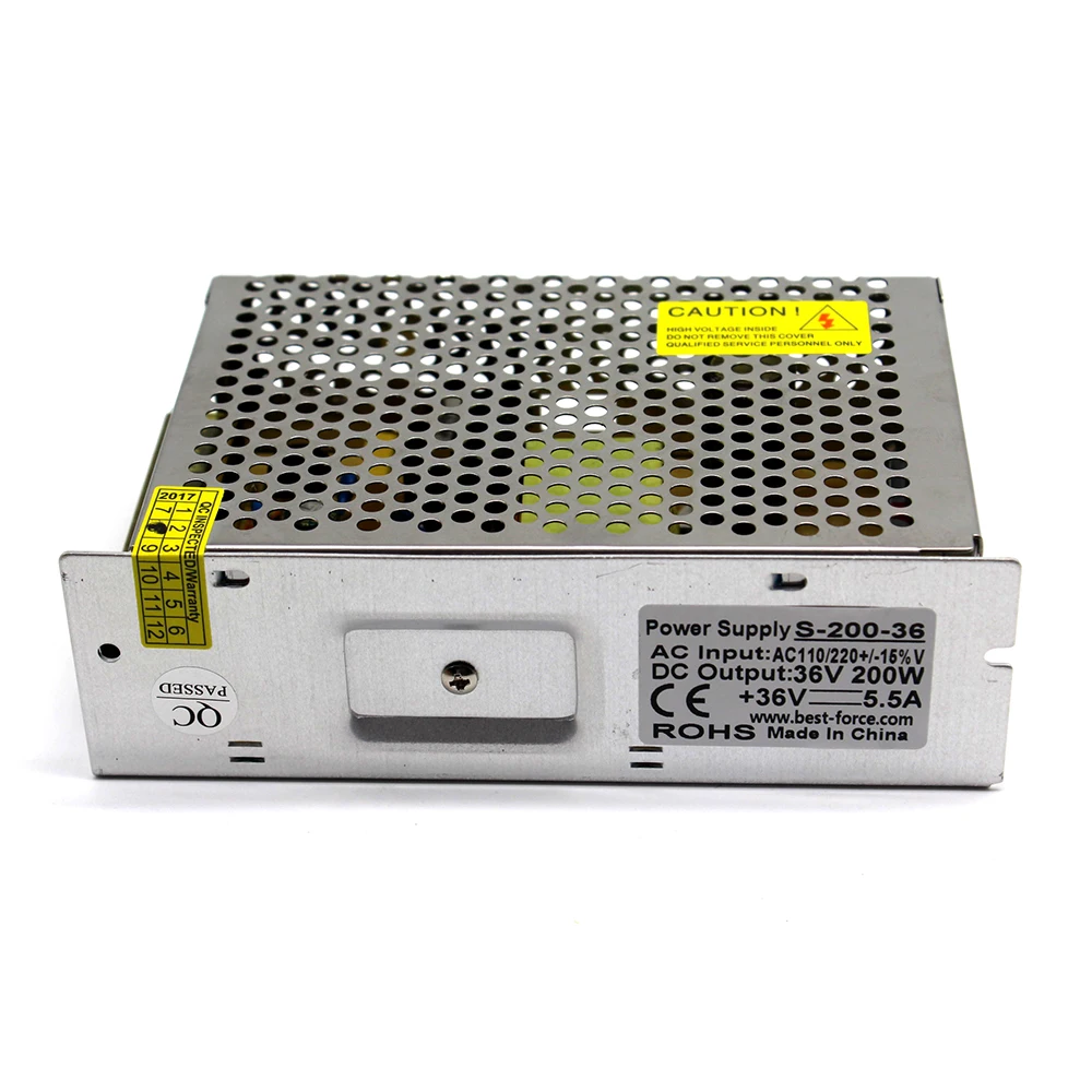 Импульсный источник питания с одним выходом небольшой объем 200 Вт 36 В 5 5a