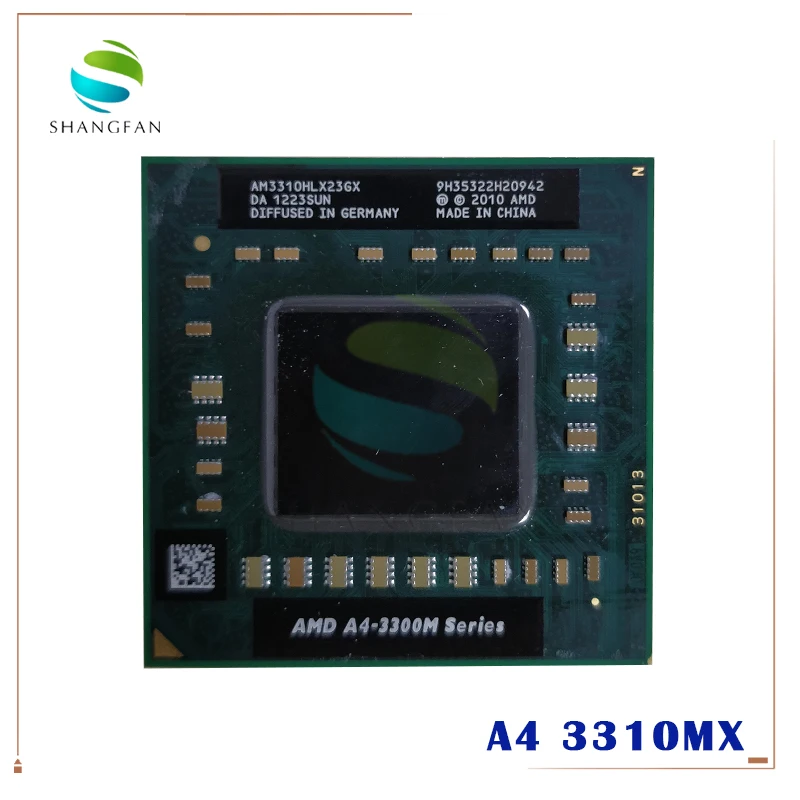 

AMD A4-Series A4 3310MX 2,1 ГГц двухъядерный двухпотоковый ЦПУ процессор AM3310HLX23GX разъем FS1