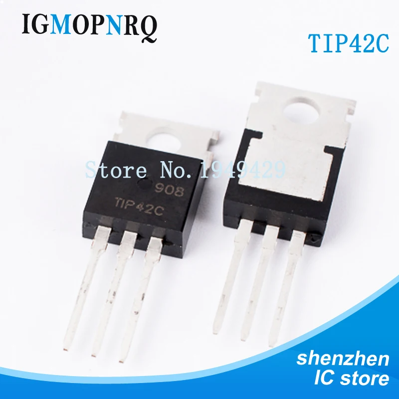 100 шт. биполярный распределительный транзистор TIP42C TIP42 TO 220 (BJT) PNP Epitaxial Sil Новинка|10