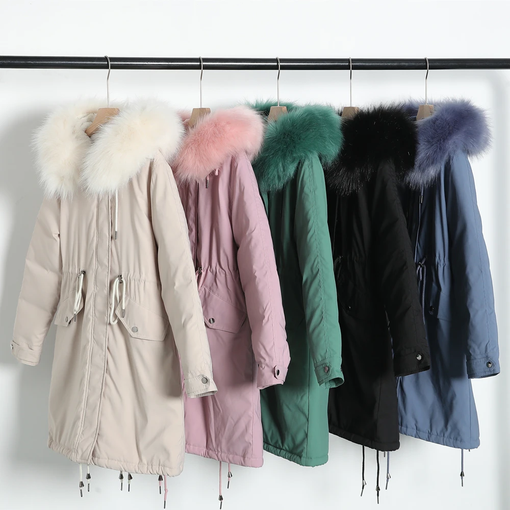 Женское длинное пальто осенне-зимняя куртка женское теплое бархатное утепленное