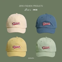 2021 new solid short brim cap women ponytail baseball cap fashion hats men baseball cap outdoor simple vintag visor casual cap