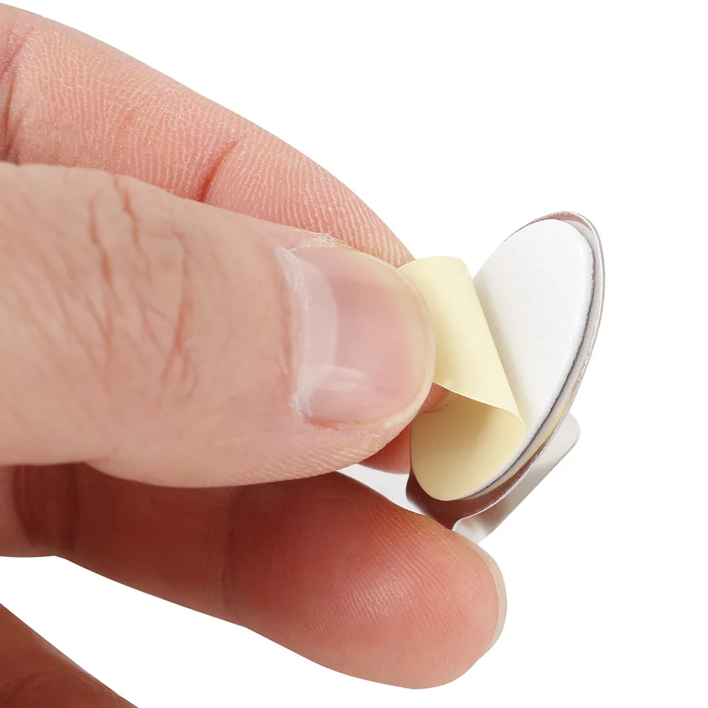 

1/6/12/18/24Pcs Strong Adhesive Sticker Hooks Wall Door Clothes Coat Hat Hanger Kitchen Bathroom Rustproof Towel Storage Hook