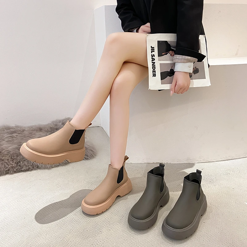 

Женские зимние новые толстые сапоги и короткие сапоги