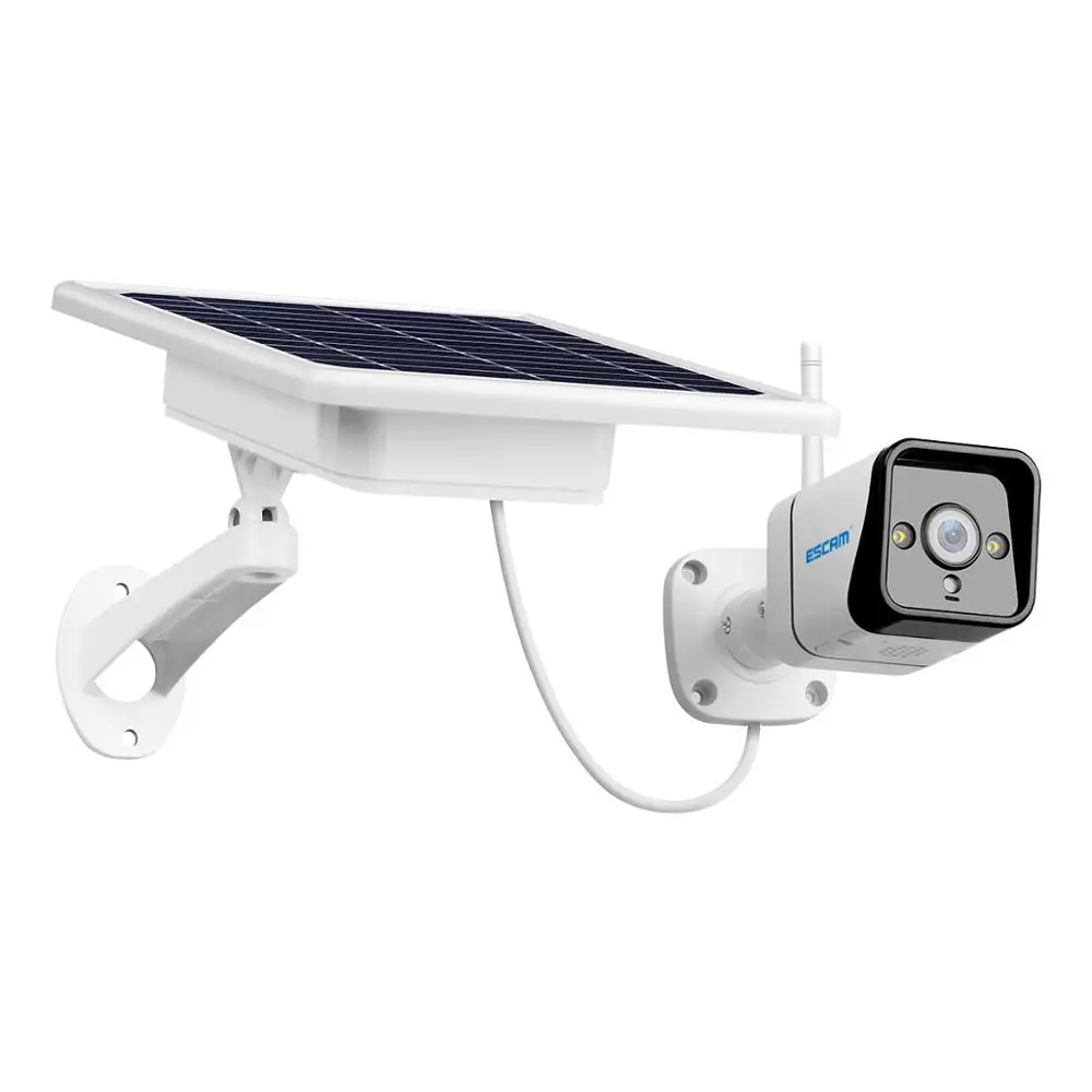 

ESCAM Hot Sale QF320 1080P 4G Battery PIR Alarm IP Camera With Solar Panel Full Color Night Vision Two Way Audio IP66