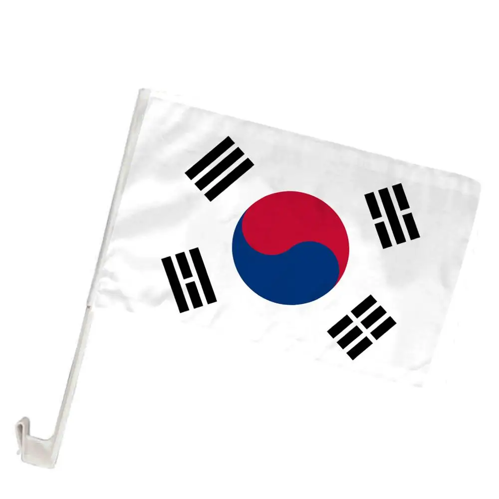 

MORNING custom flag Korea national flag 22*33cm car window flag car decoration flag banner