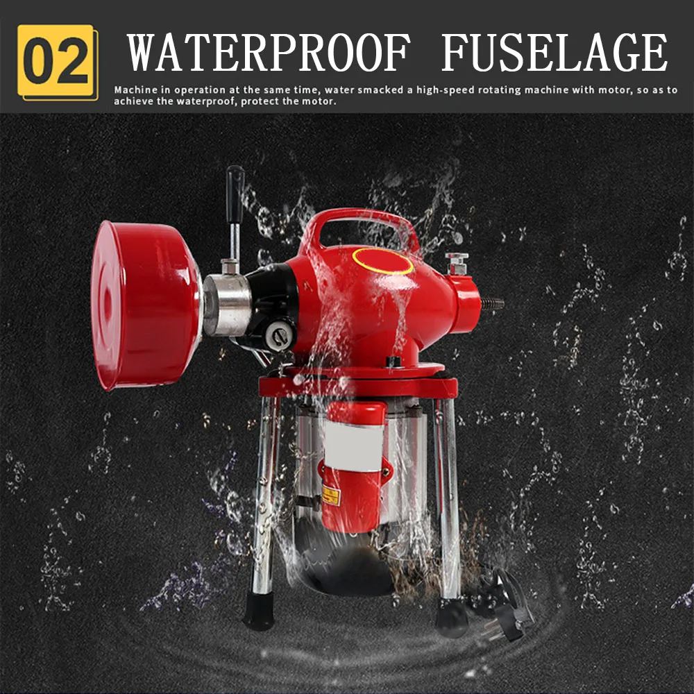 Дренажный водопроводчик инструмент дноуглубительная машина для труб Бытовая