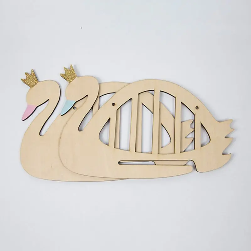 Нордическая простая шпилька для лент деревянная стойка хранения кольцо волос