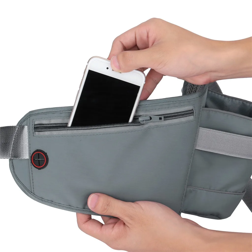 Походная поясная сумка для прогулок спортивная с держателем бутылки водой