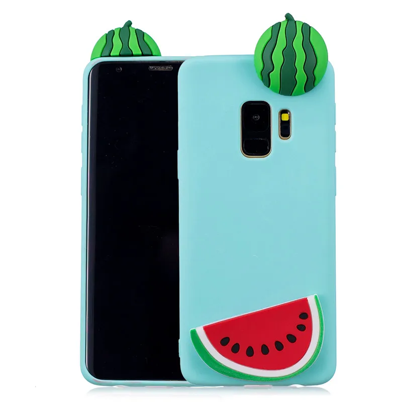 3D единорога панда кактус мягкий TPU чехол для samsung Примечание 10 плюс 9 S10E S8 S9 S10 плюс S7 S6 край A10 A20 A20E A30 A40 A50 A60 A70 - Цвет: Watermelon