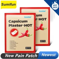 64 pcs 8 bags health care pain patch chinese medical hot capsicum plaster for joints pain relieving porous chilli patch