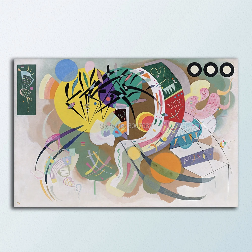 Доминантная кривая от Wassily Kandinsky декоративные краски домашний декор на холсте