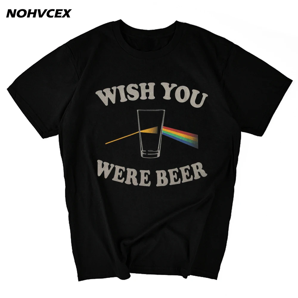 Конструкции Смешные экипажа шеи Wish You Were пиво футболка с короткими рукавами для