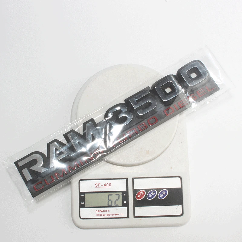 

1 PCS 3D ABS RAM1500 RAM2500 RAM3500 Emblem Rear Badge Decal Car Stickers for Dodge Cummins Turbo Charger Car Accessories