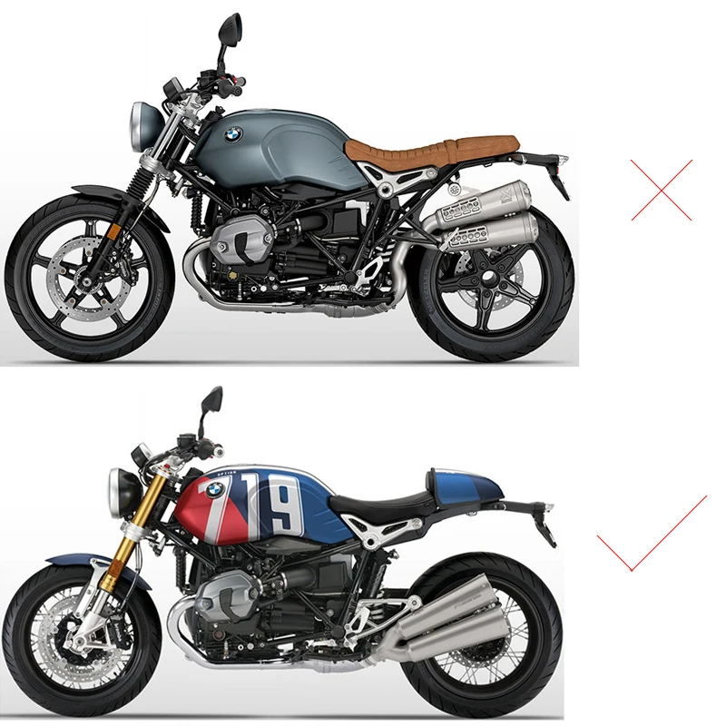 Выхлопная система для Мотоцикла BMW R nineT 2014-2018 насадка средней трубы скользящая на