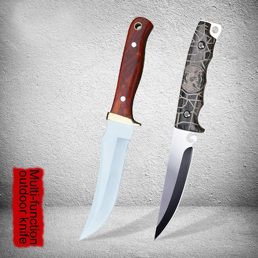 Уличный нож из стали D2 высокой твердости инструменты для самообороны и выживания