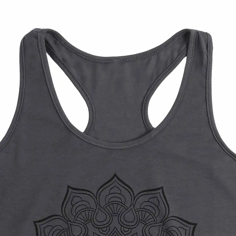 Женская Мандала Печатный Майка Без Рукавов Жилет Летний Графический Футболка