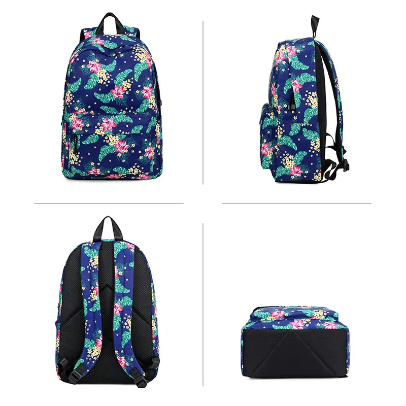atinfor Brand Water Resistant Women Backpack Flowers Printing Female School Bag Girls Daily College Laptop Bagpack | Багаж и сумки
