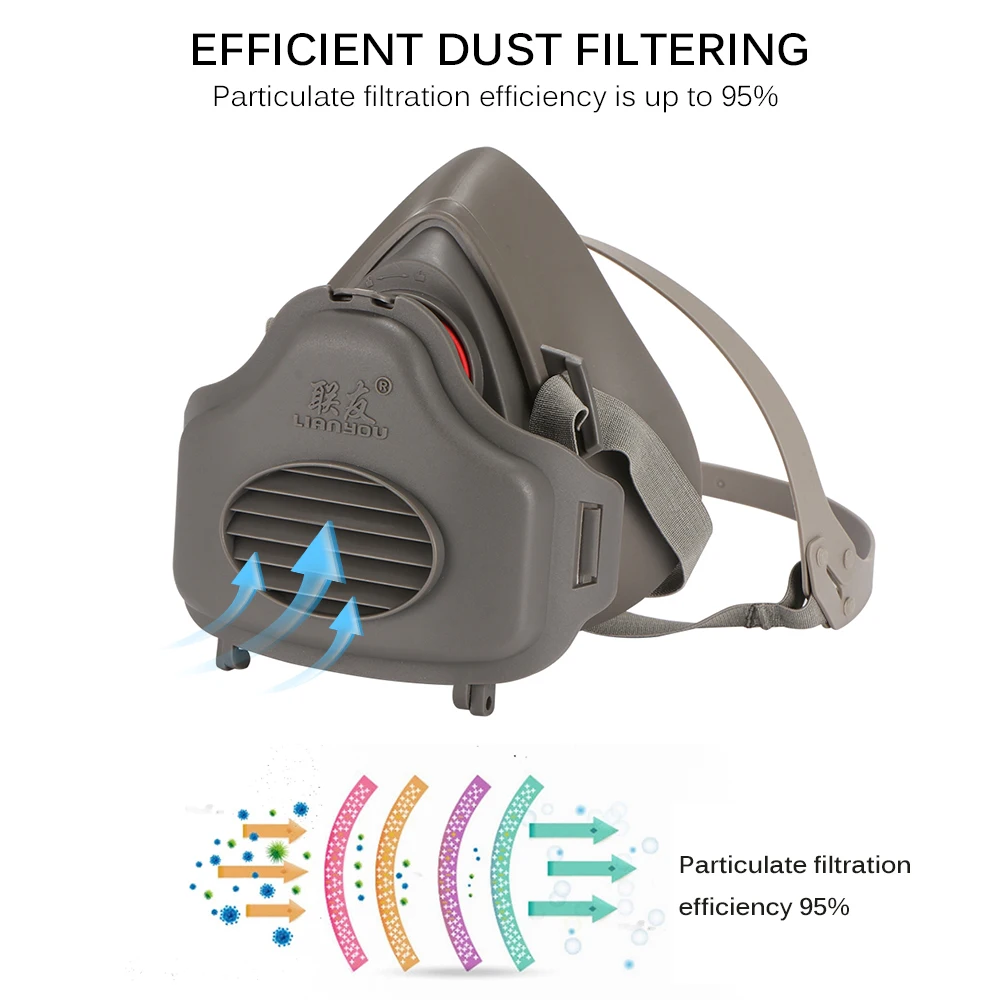 Респираторная Пылезащитная маска китайская версия против пыли PM2.5 Промышленная