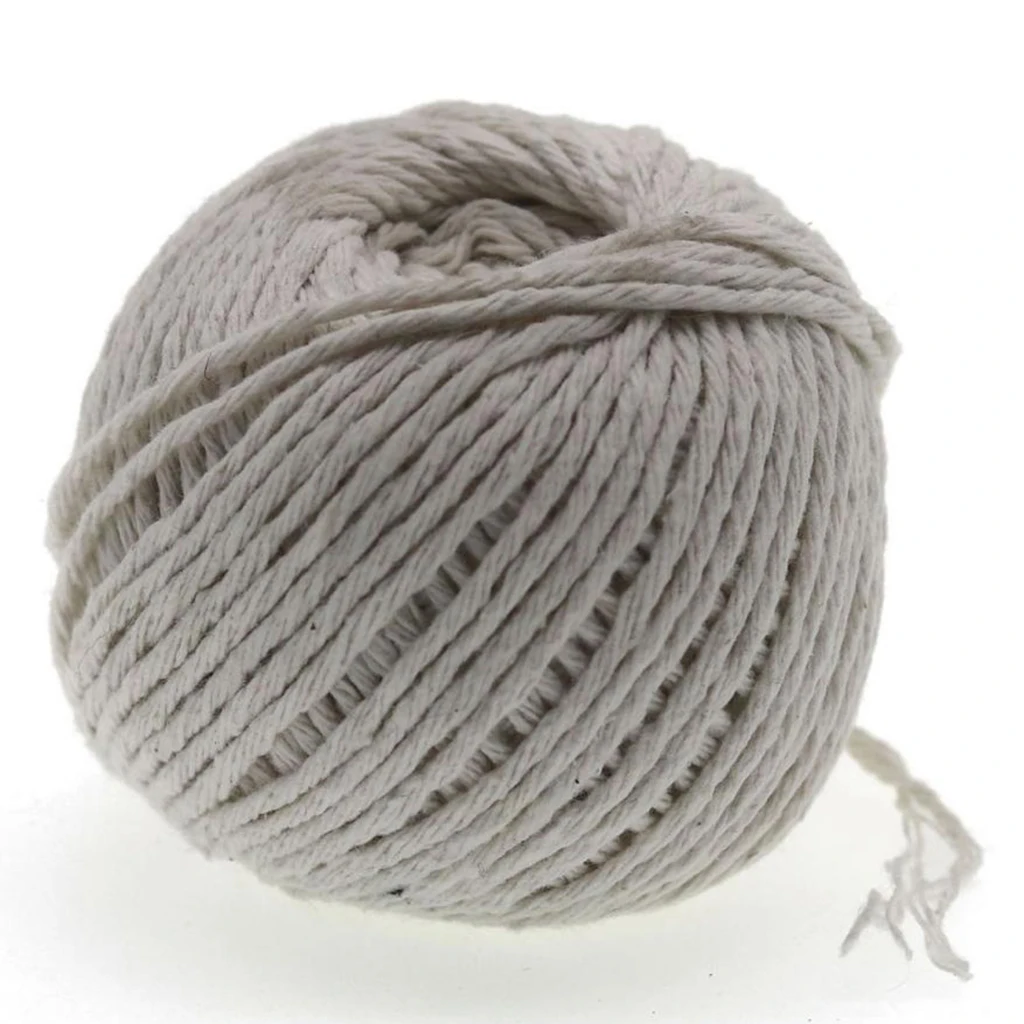 

3 Pack Craft Drawstring Cord, Natural Cotton Rope for Knit Macrame DIY Plant