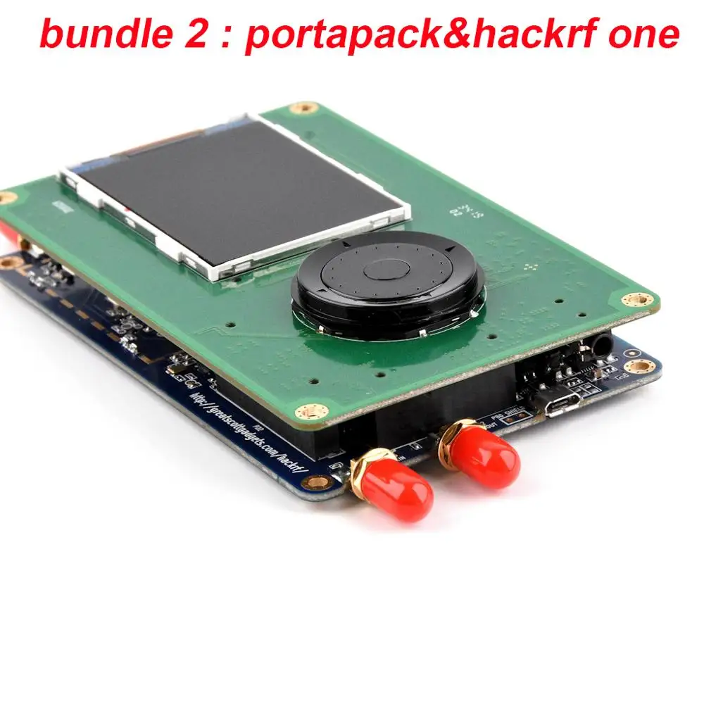 PortaPack для HackRF One SDR программное обеспечение определяется Радио 1 МГц до 6 ГГц Материнская плата макетная плата комплект с portapack - Комплект: bundle2