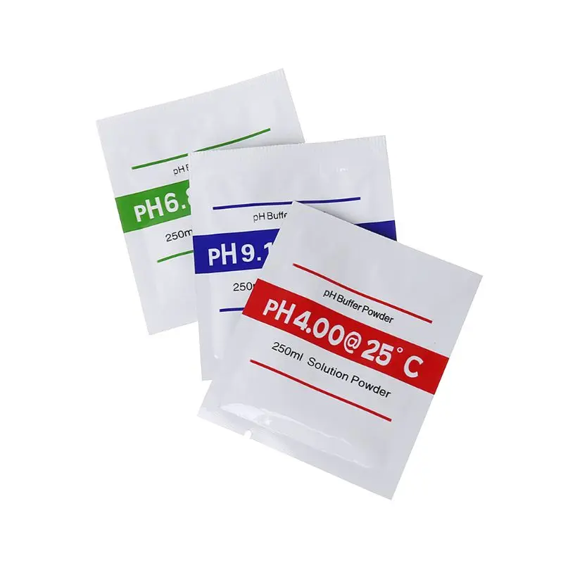 

3pcs/lot PH Buffer Powder For Test Meter Measure Calibration PH 4.00 6.68 9.18