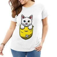 cute pocket pet womens oversized t shirts 6xl 5xl 4xl loose large plus size top tee for big tall woman ladies summer clothing