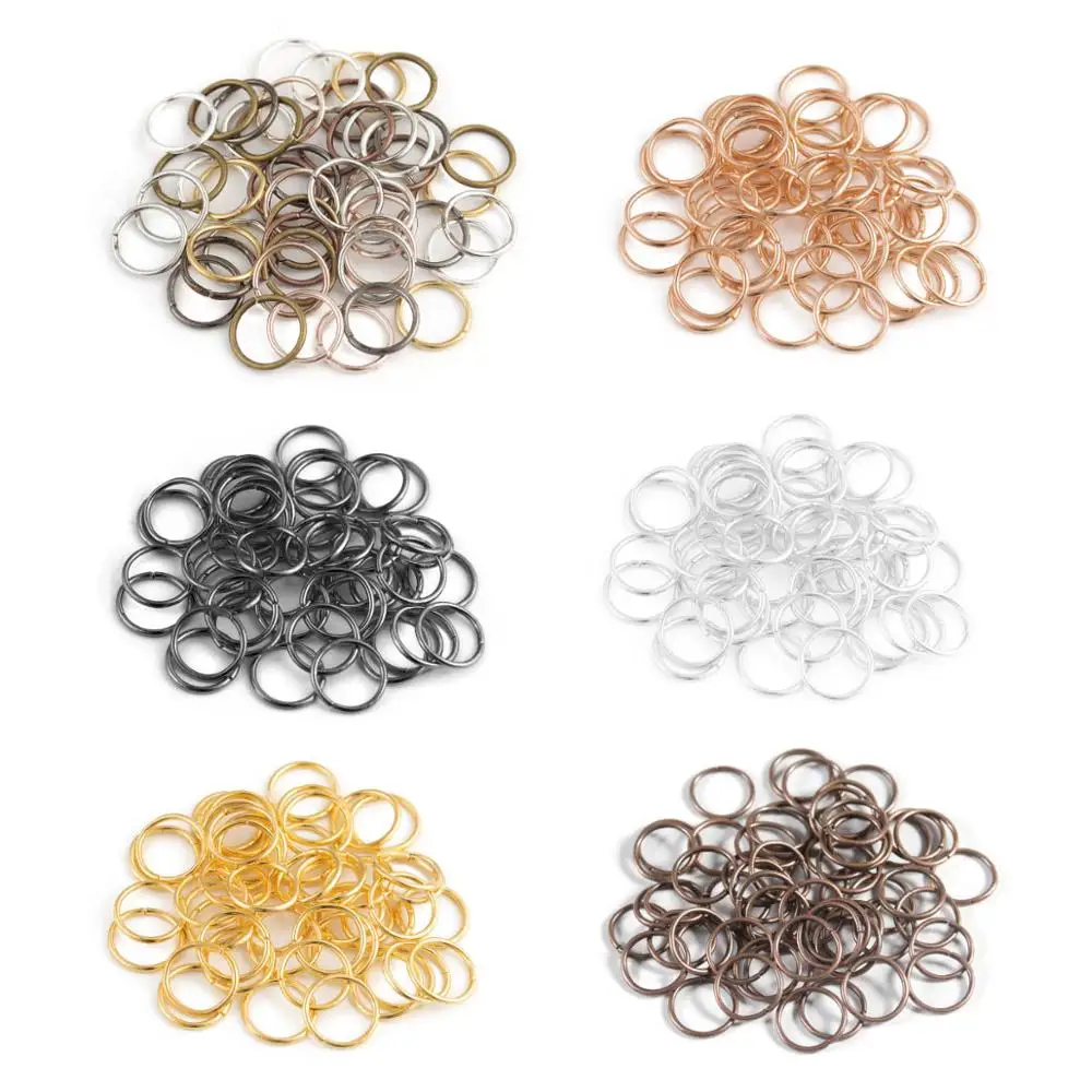 

Кольца для ювелирных изделий Ciseng 200 шт./лот, металлические переходные кольца 4 мм, разъемы серебряного/золотого/бронзового цвета для самосто...