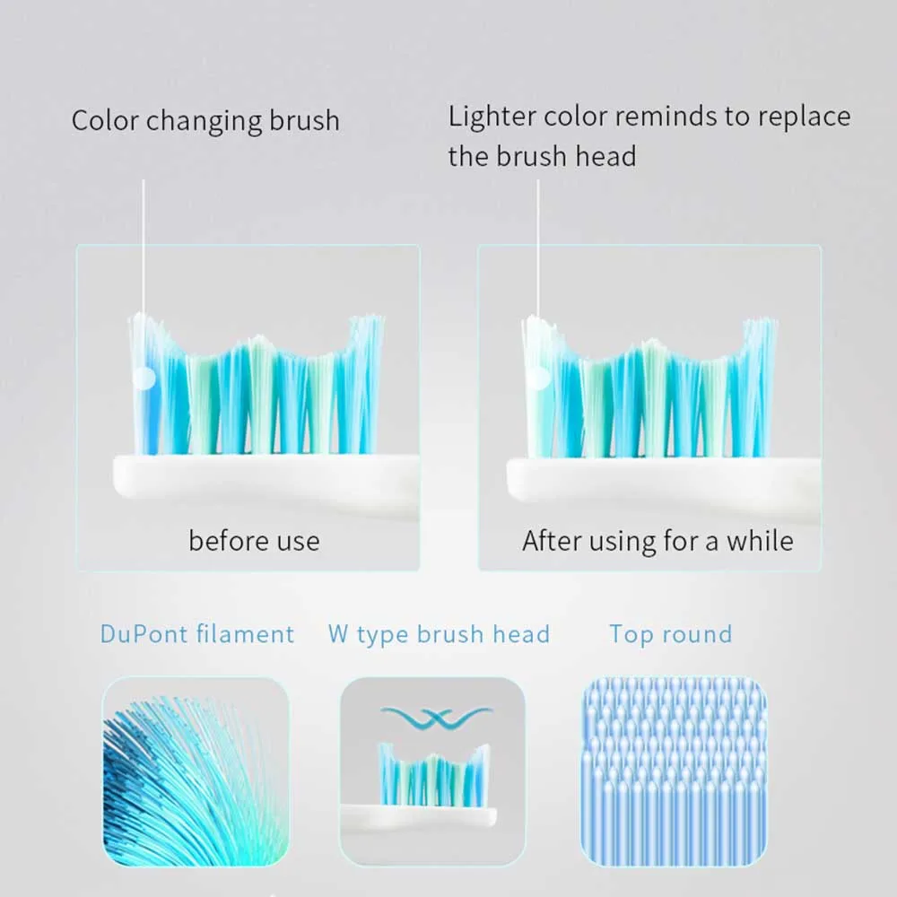 SEAGO Electric Toothbrush with 1 Replacement Brush Heads Battery Sonic Teeth Brush Deep Cleaning Included Soft-bristle SG503