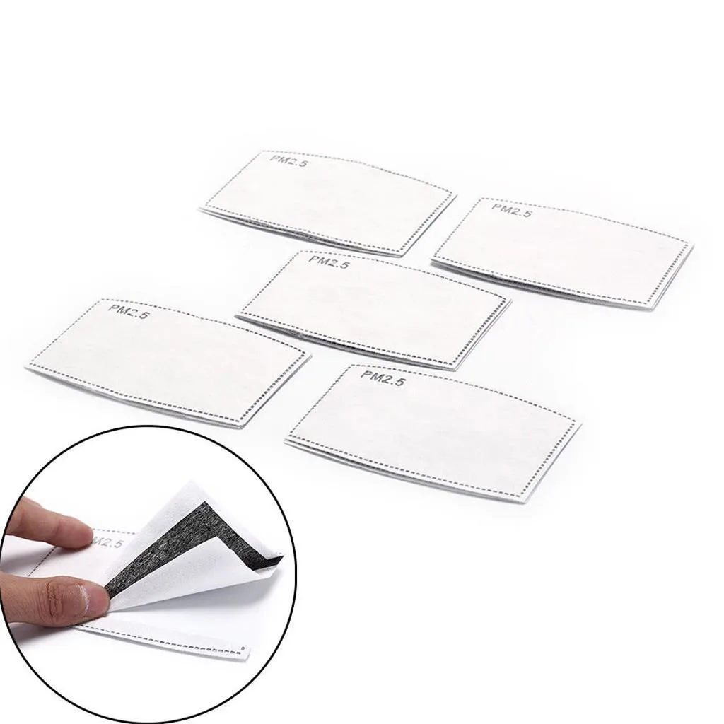 Фильтр с активированным углем PM2.5 вставка для дыхания лица защитный рот 150 шт.