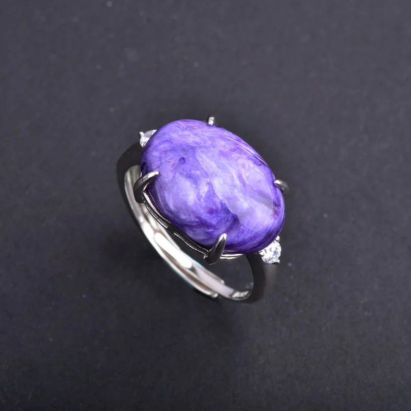 Женское и женское свадебное кольцо CSJ регулируемое из стерлингового серебра 925