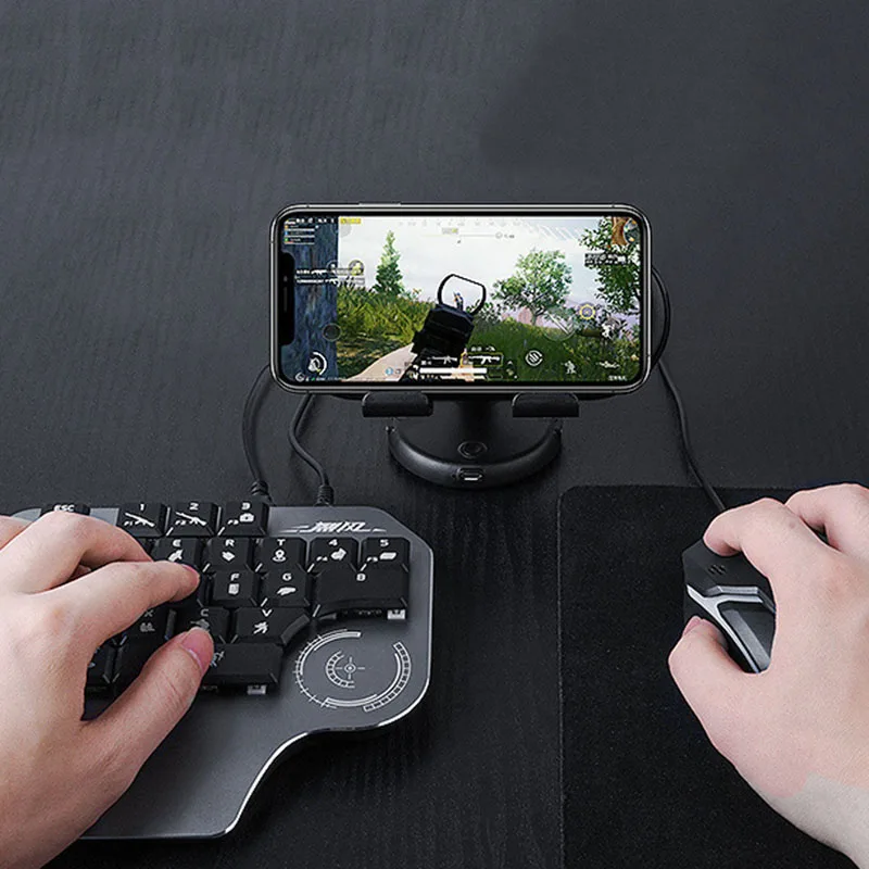

Mogubro Wireless Bluetooth Keyboard/One-Handed Keyboard/Gaming Mechanical Keyboard/Mobile Keyboard/for PUBG Mobile Gaming Keyboa