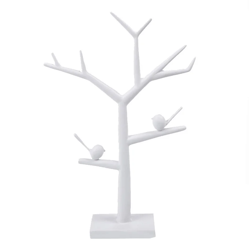 

Resin Ornaments Bird Tree Hanging Bracelet Rack Storage Ring Necklace Rack Jewelry Display Props
