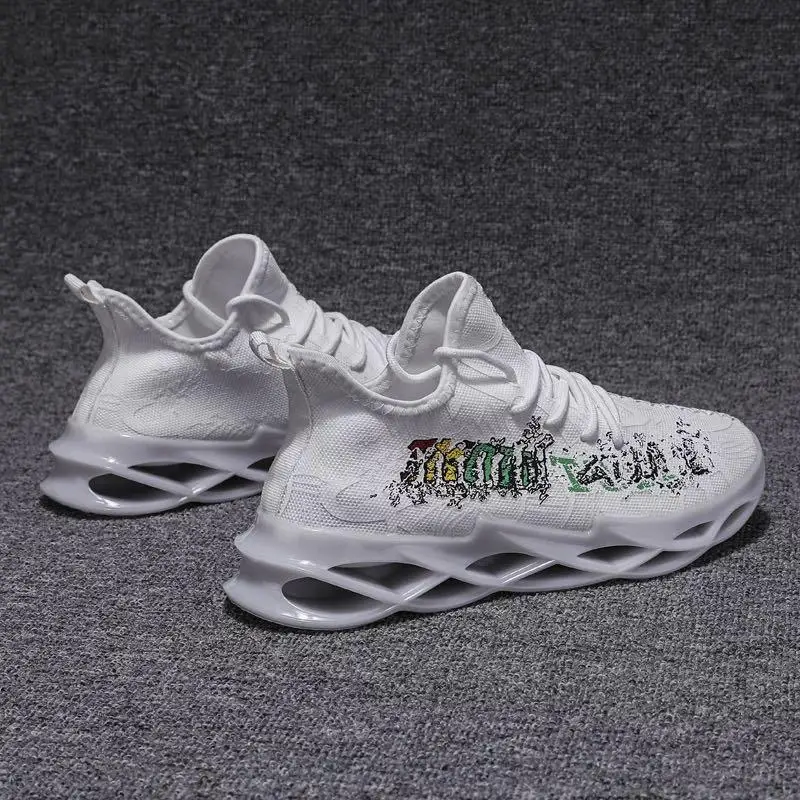 

2020 Autumn Men Fashion Sneakers Lace Up Wearable Breathable Casual Comfortable Shoes Ultra Lightweight Plain Flats Shoes