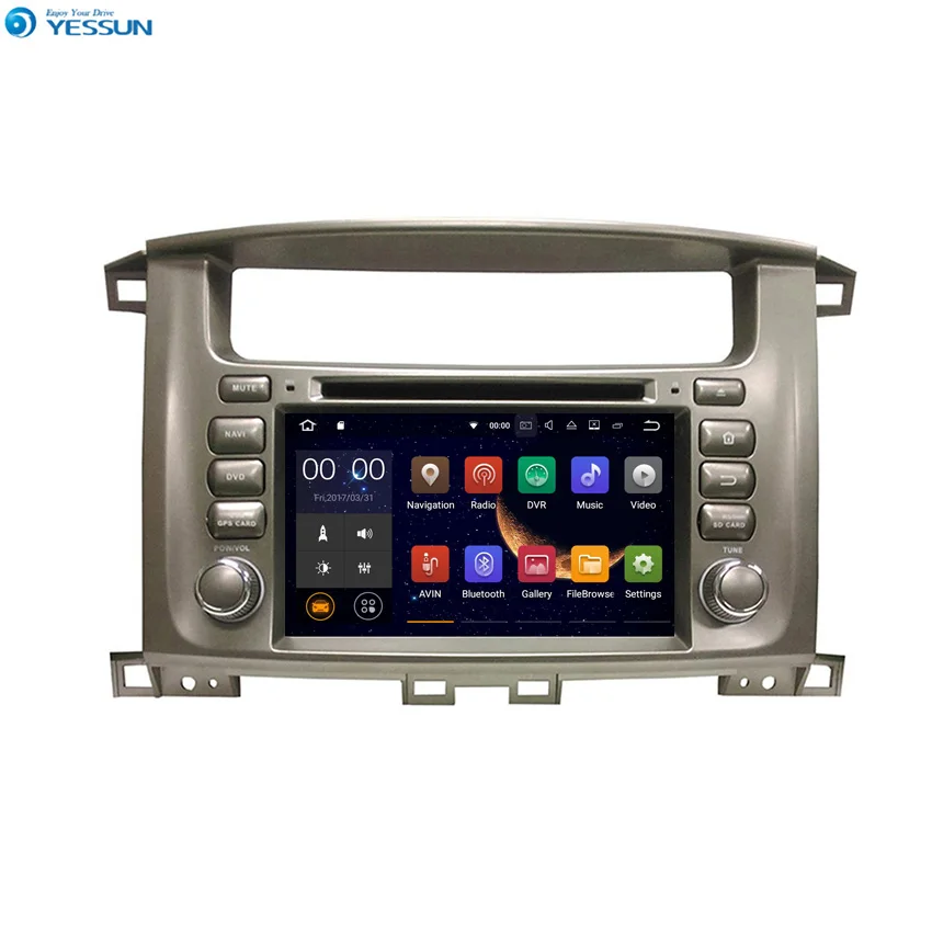 Автомагнитола YESSUN мультимедийный проигрыватель на Android для Toyota Lander Cruiser 100/Lexus LX 470