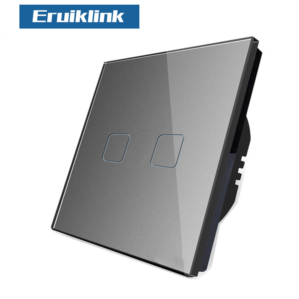 Настенный выключатель европейского стандарта 1/2/3 Gang RF433 беспроводной