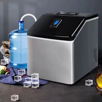 25kg household ice generator square ice maker machine commercial ice maker mini ice cube maker stainless steel ice machine
